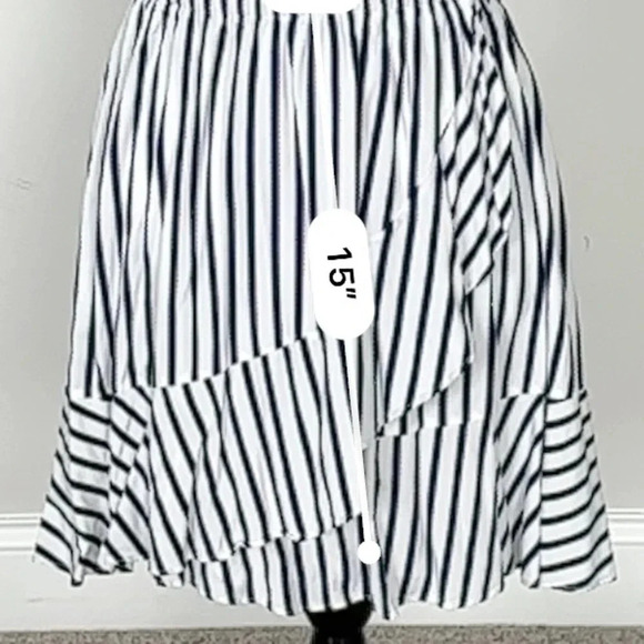Express Blue and White Striped Dress Sz SM - Picture 8 of 8
